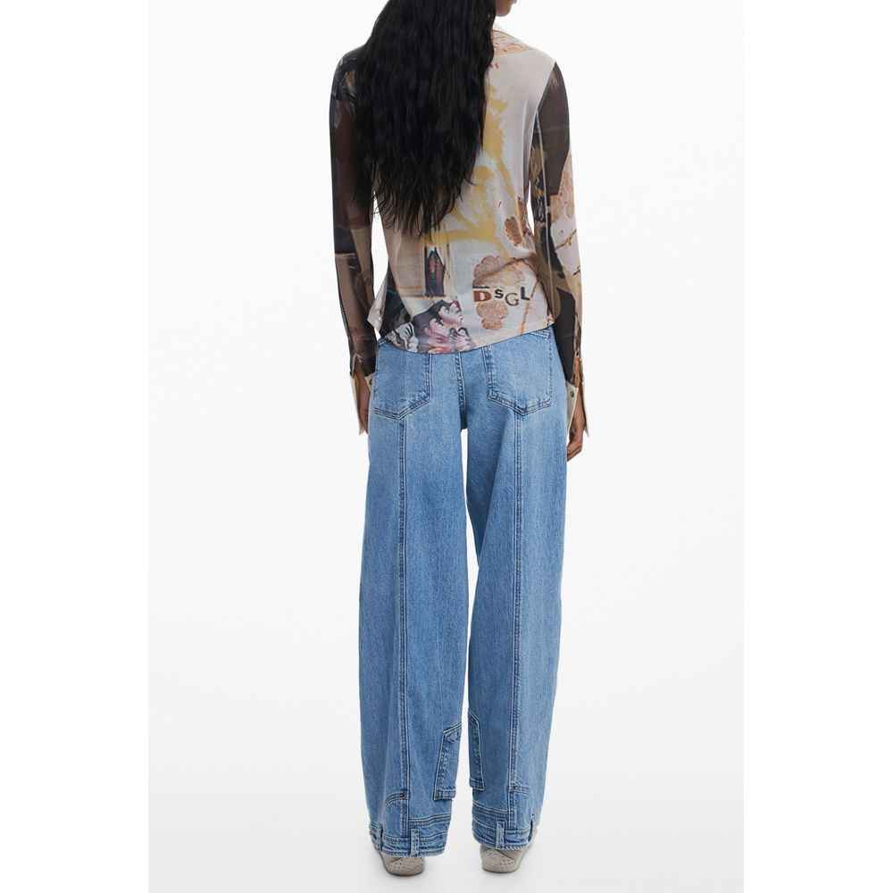 Desigual Beige Polyester Shirt