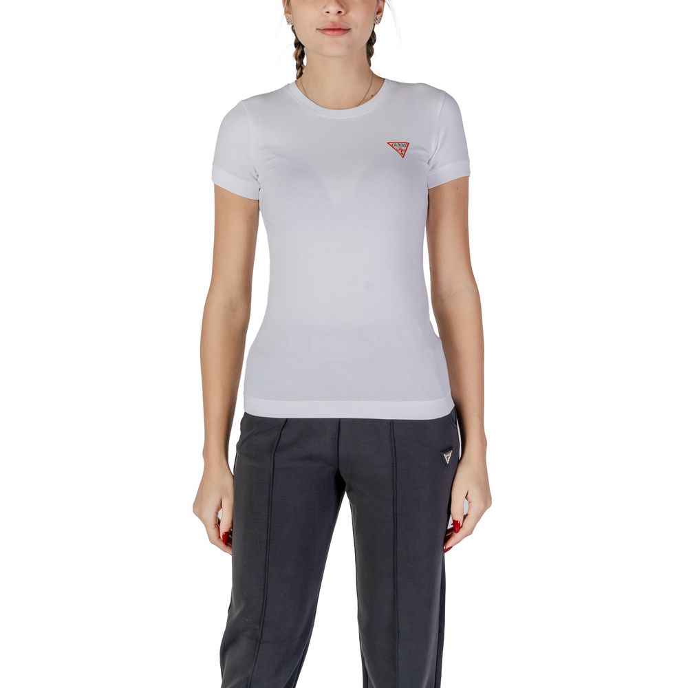 Guess White Cotton T-Shirt