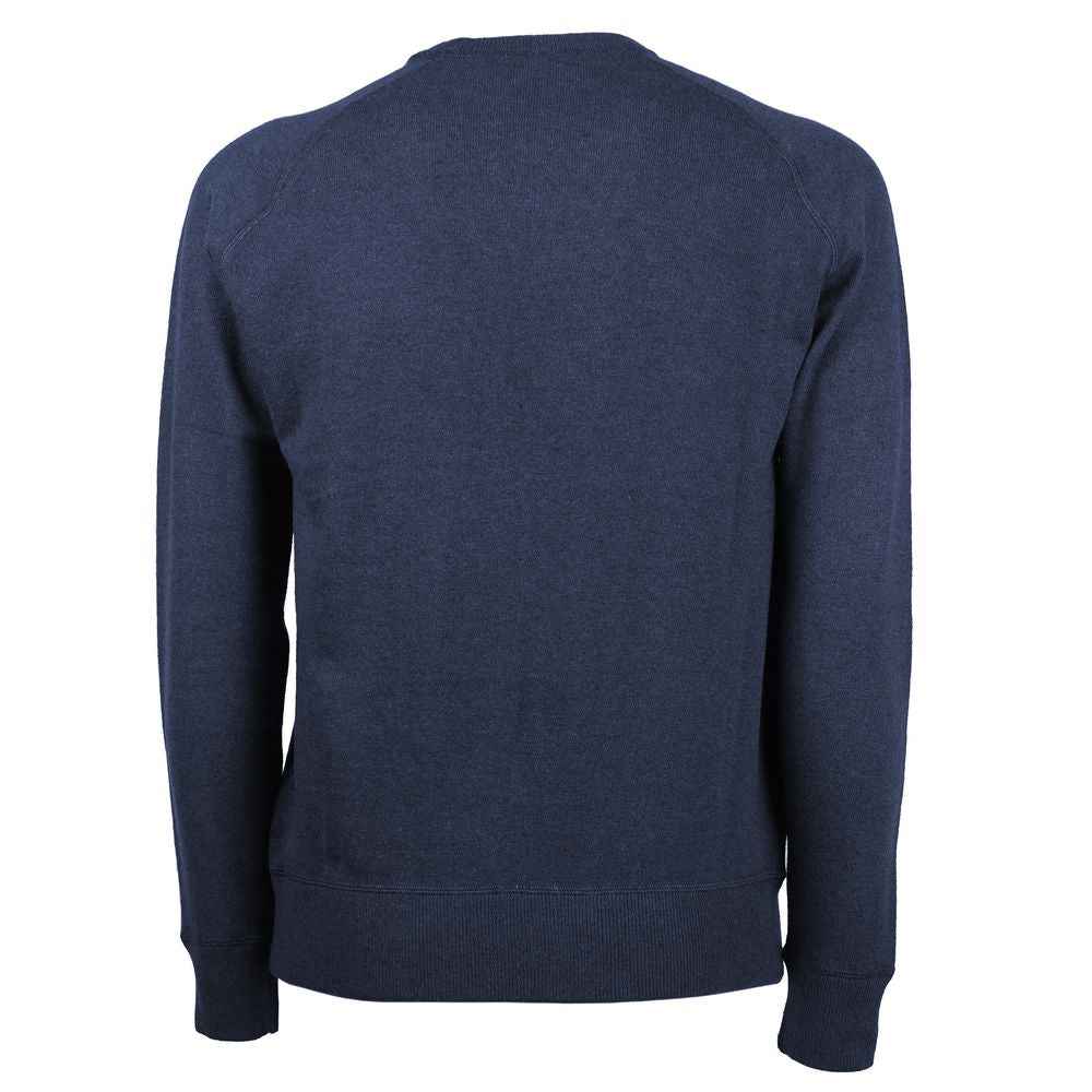 Emilio Romanelli Blue Cashmere Men Sweater
