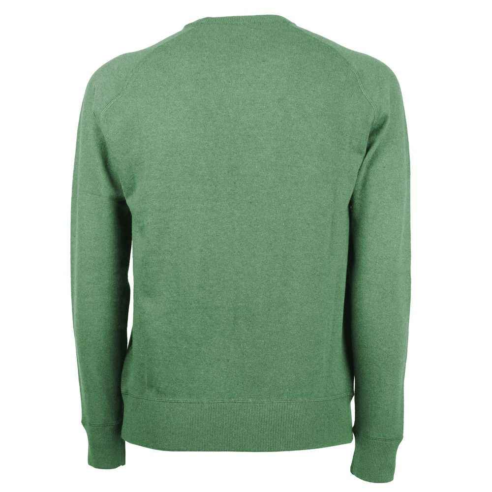 Emilio Romanelli Green Cashmere Men Sweater