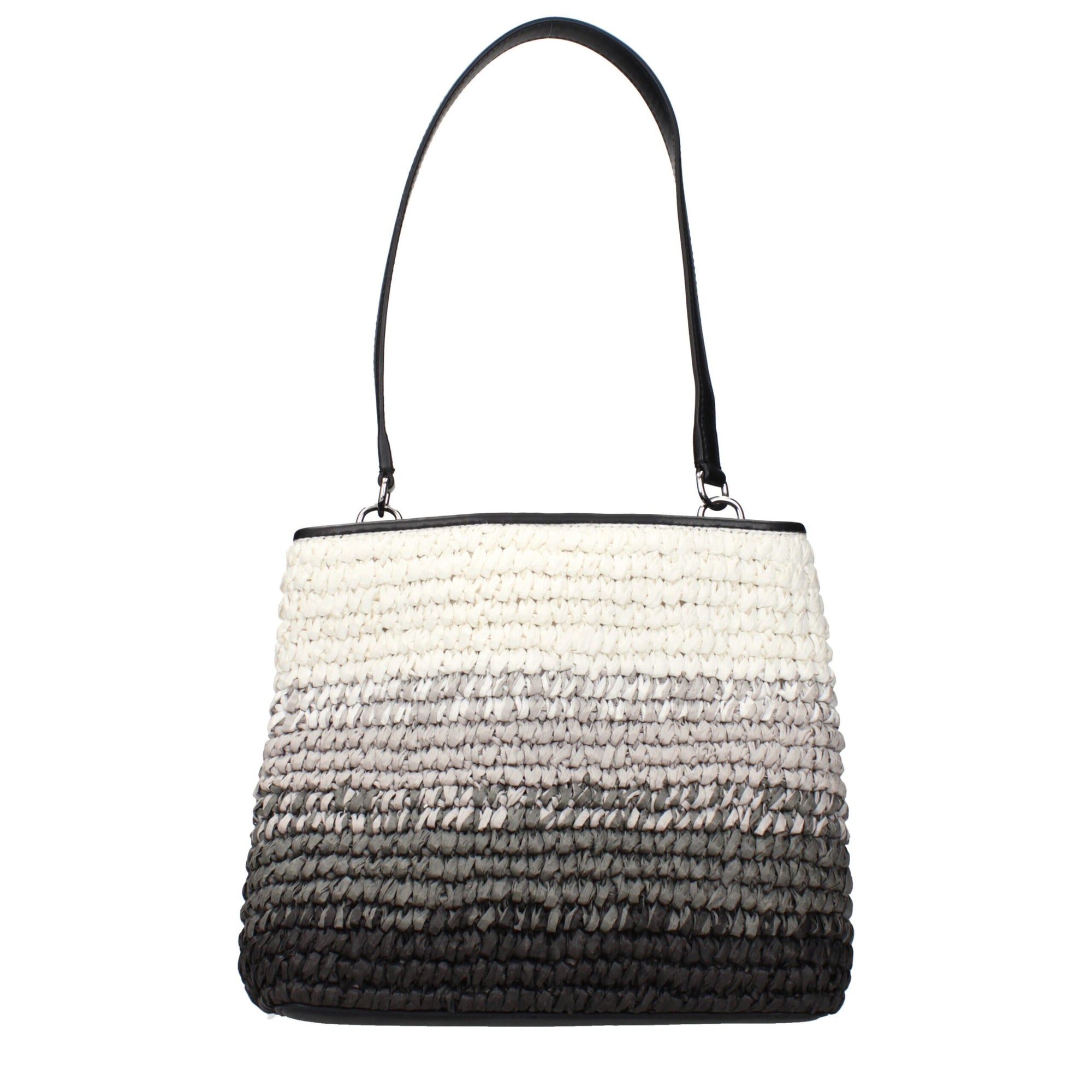 Michael Kors Black Raffia Shoulder Bag