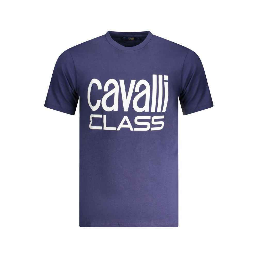 Cavalli Class Blue Cotton T-Shirt
