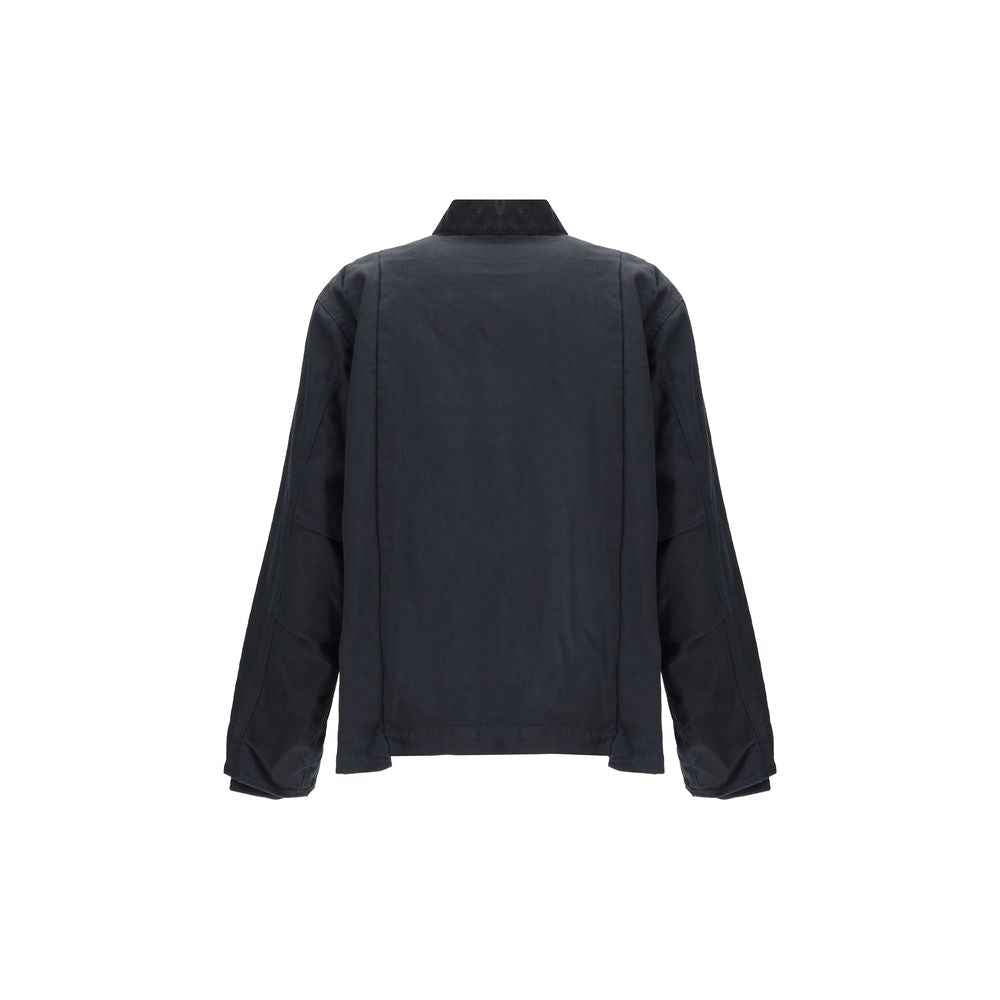 Sacai Black Cotton Coat