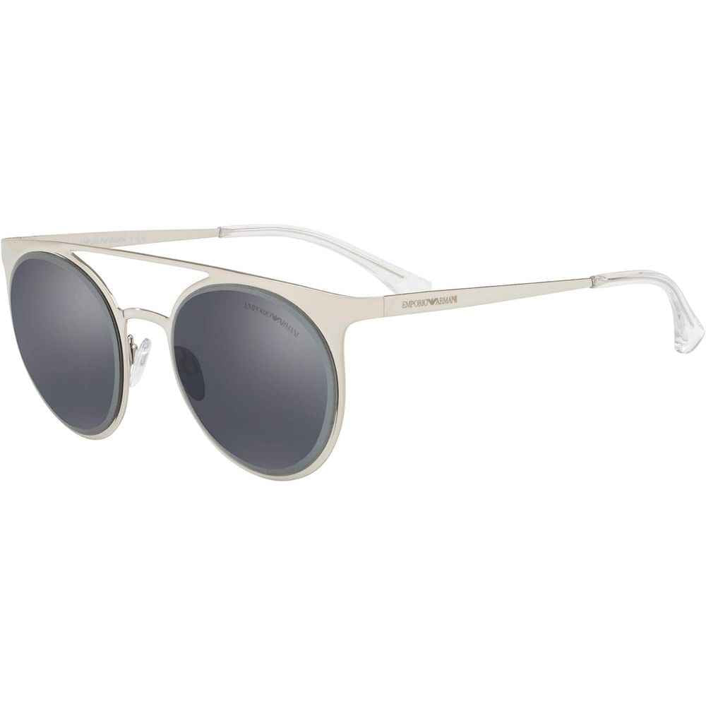 Emporio Armani Gray Metal Sunglasses