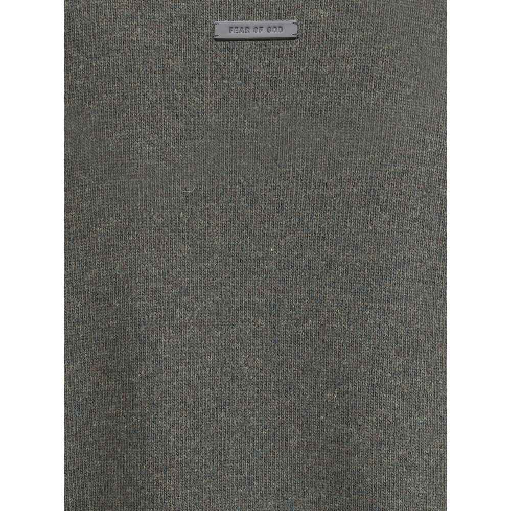 Fear Of God Black Fleece Wool Sweatshirt