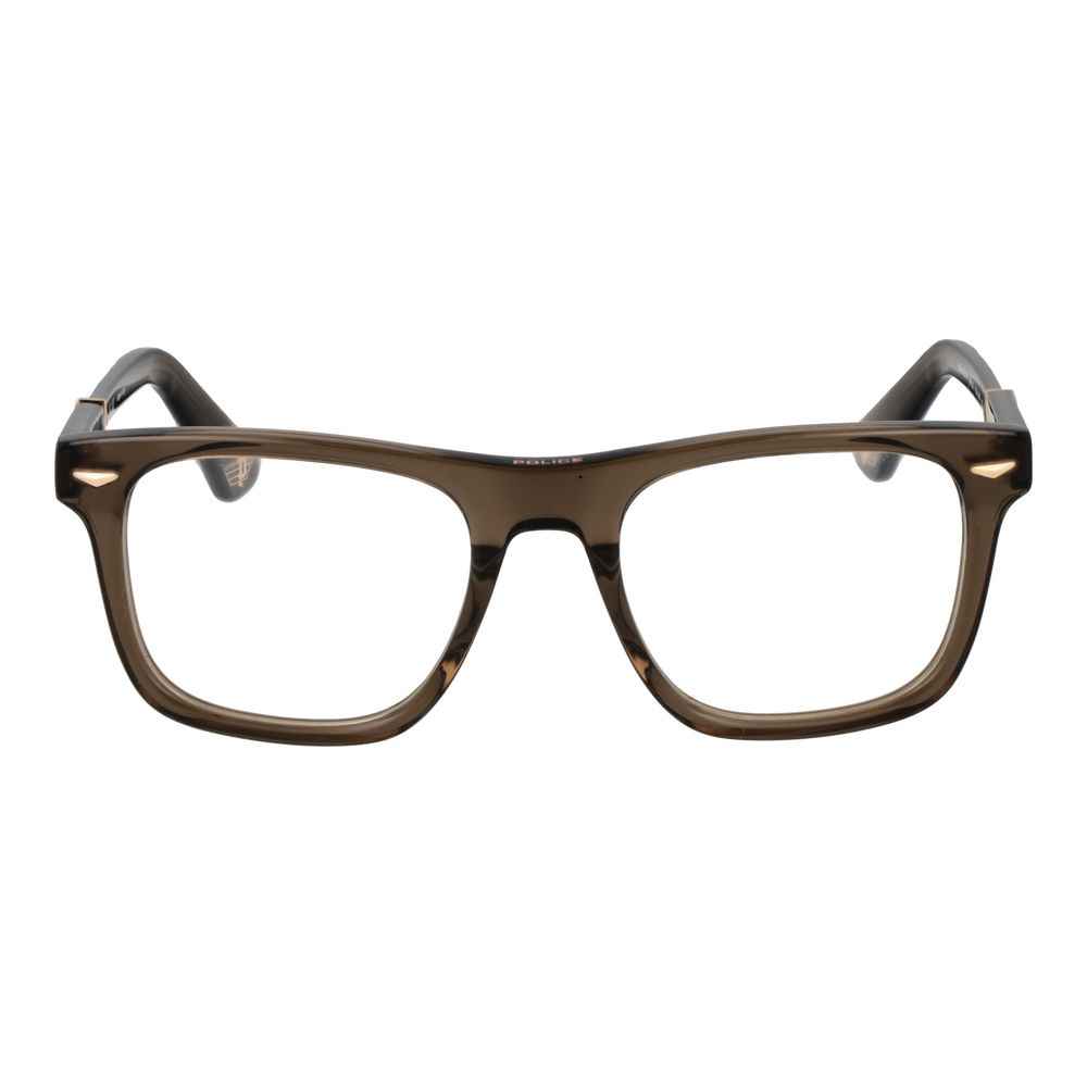 Police Brown Men Glasses Frame