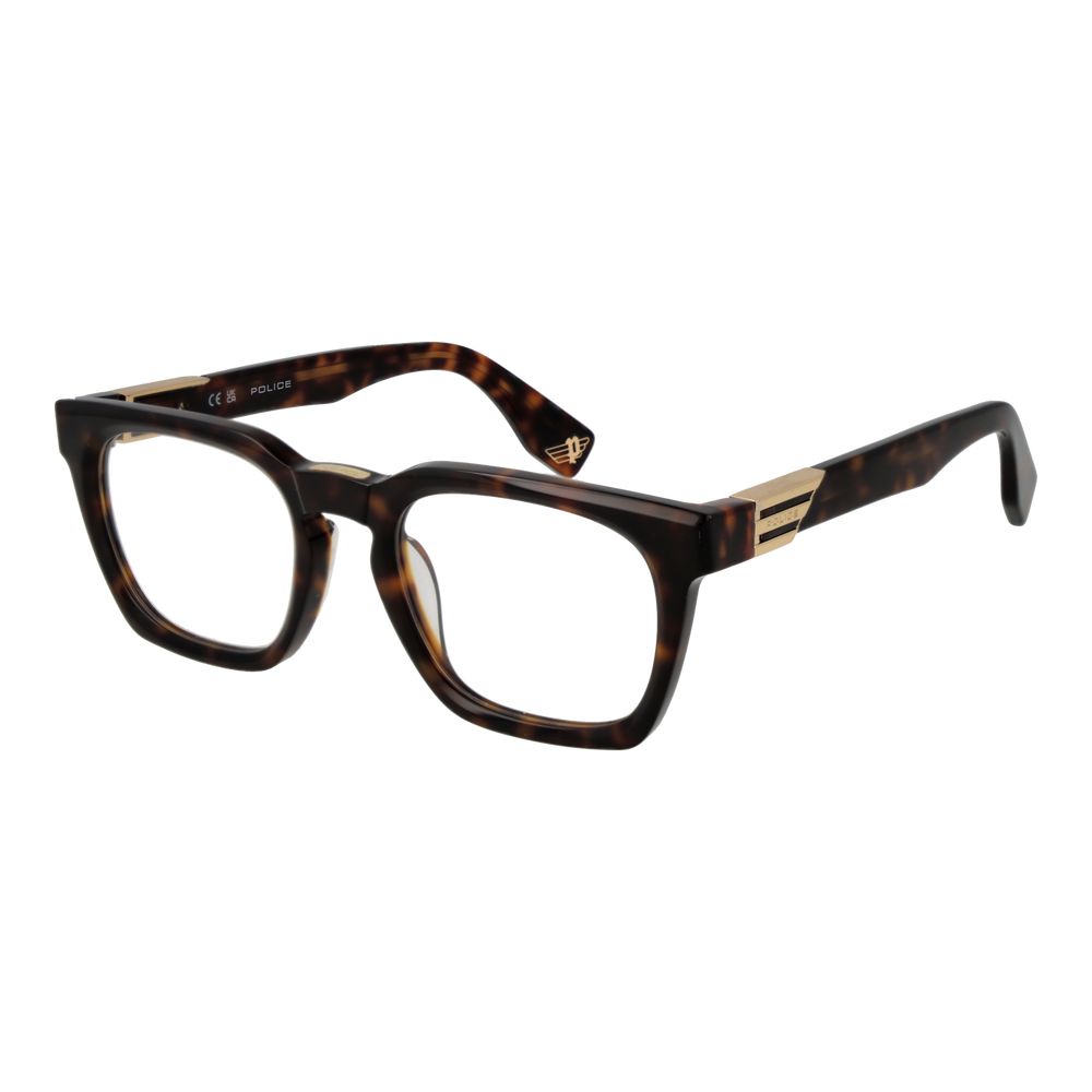 Police Brown Cellulose Acetate Glasses (Frames)