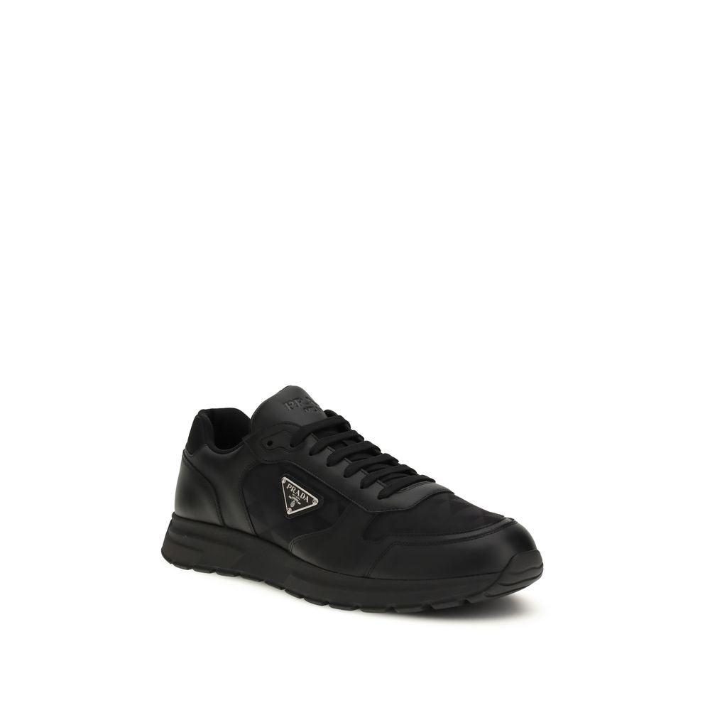 Prada Black Recycled Polyamide Athletic Sneakers
