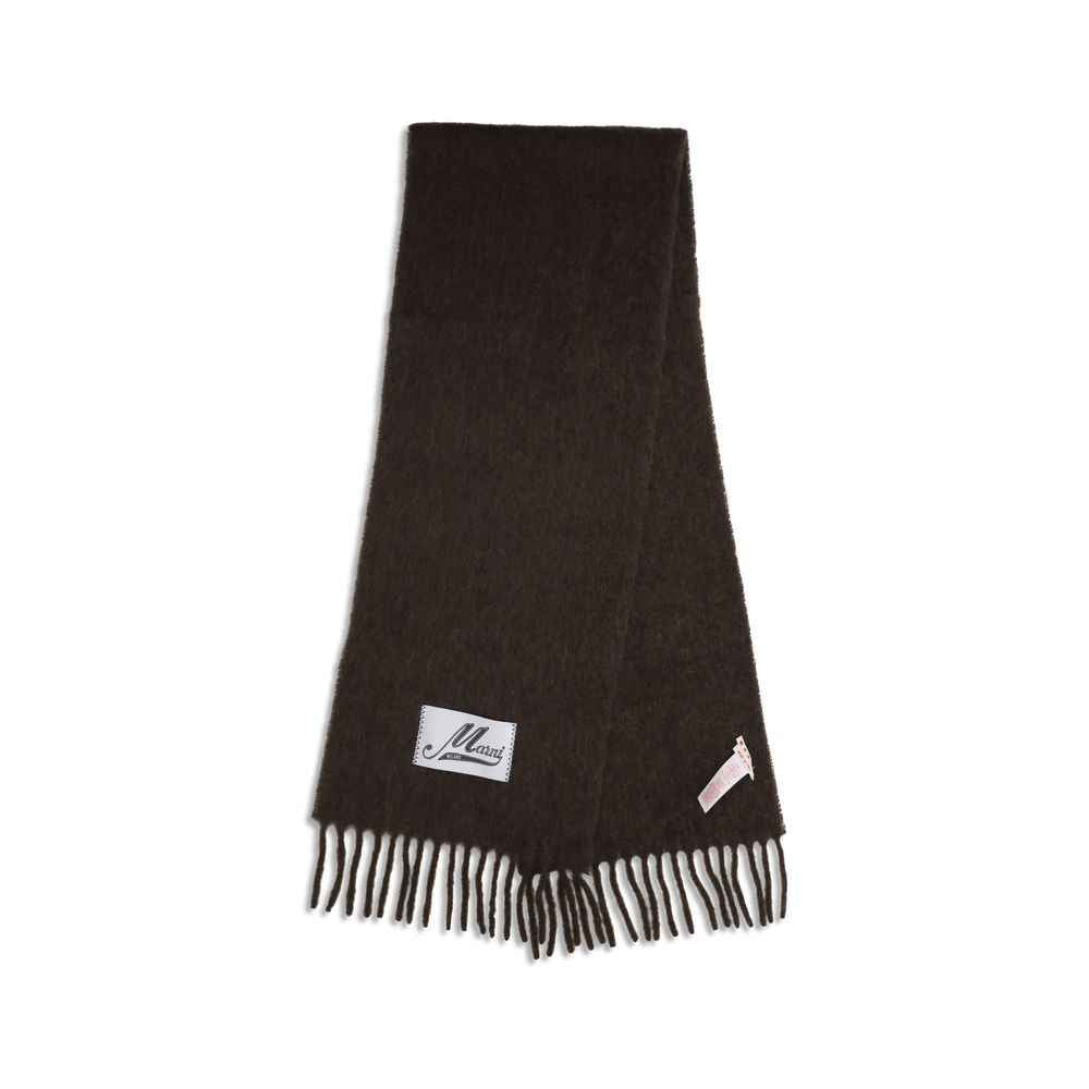 Marni Brown Wool Scarf