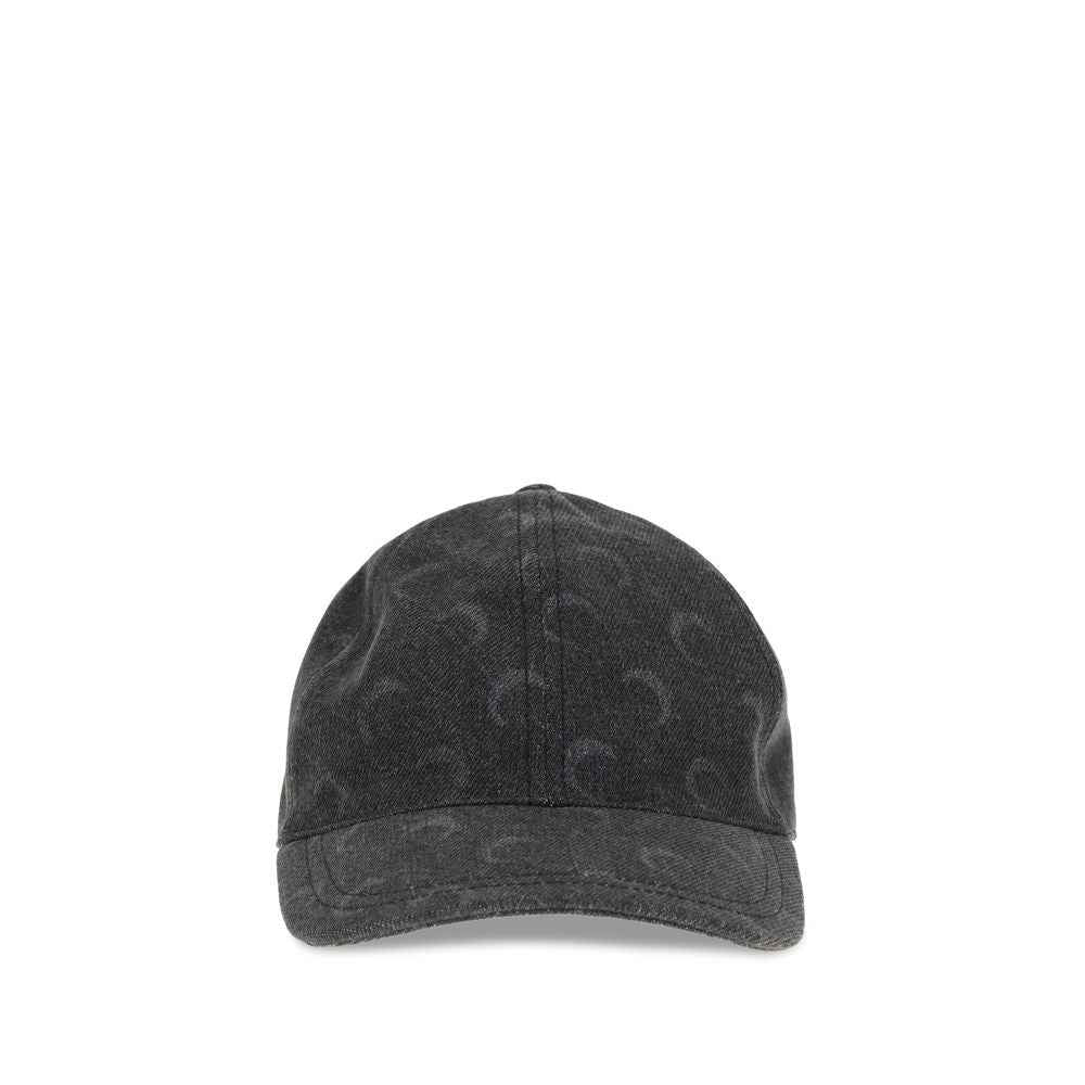 Marine Serre Moon Laser Denim Baseball Hat