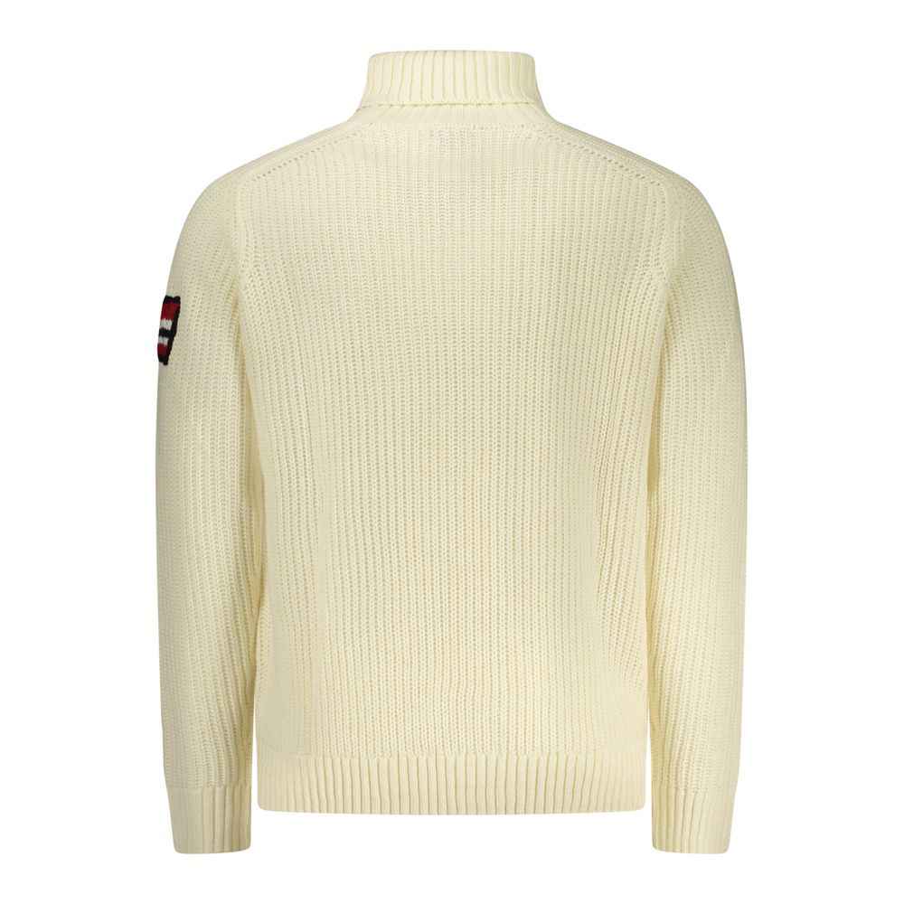 Norway 1963 White Wool Men Sweater
