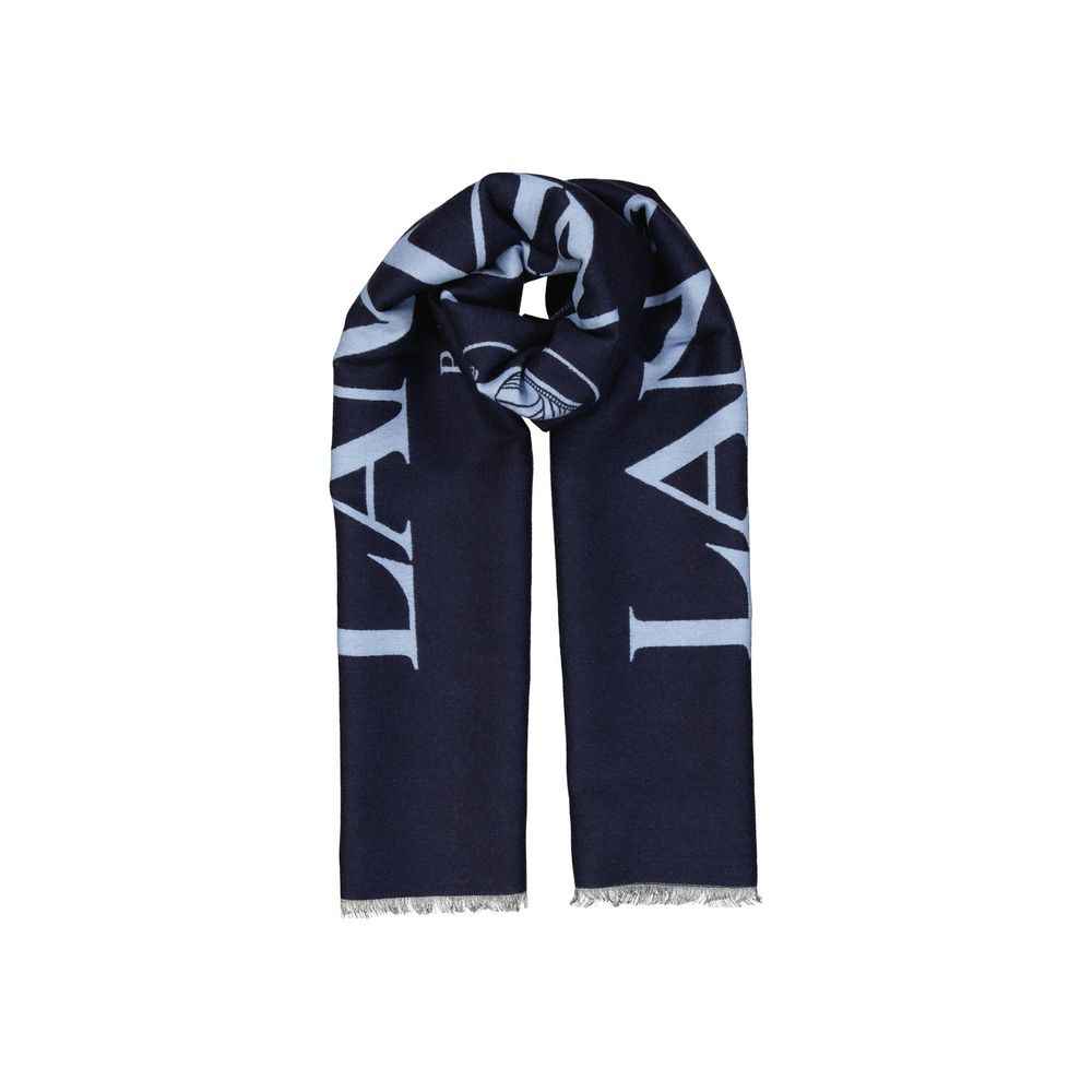 Lanvin Blue Silk Scarf