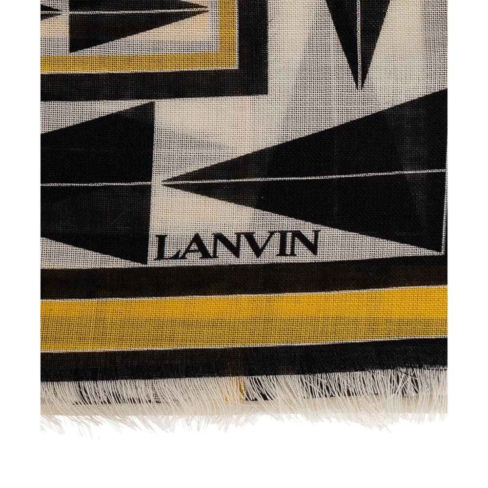 Lanvin Yellow Wool Scarf