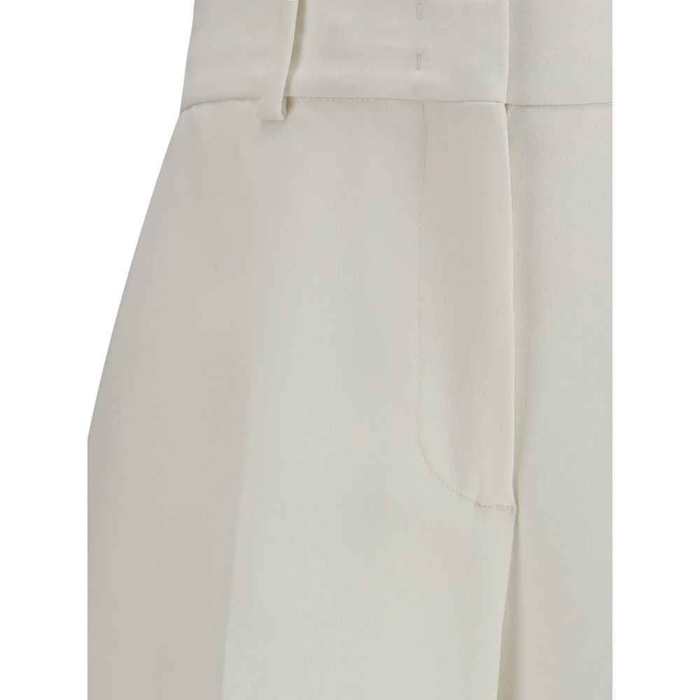 Ermanno Scervino White Viscose Casual Pants
