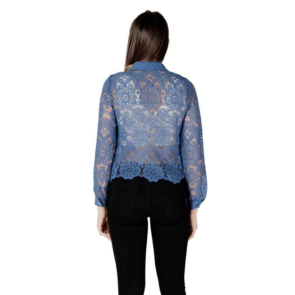 Morgan De Toi Blue Polyester Blouse