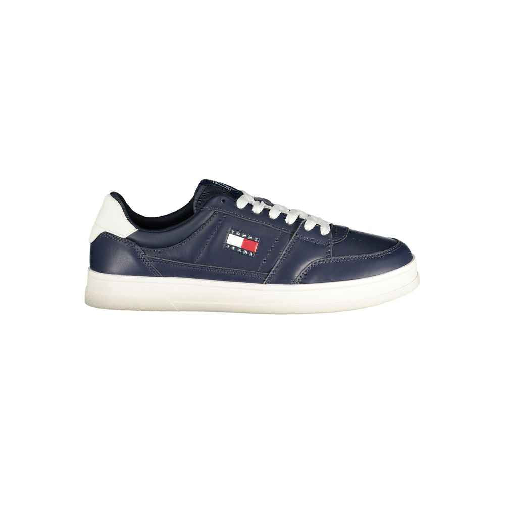Tommy Hilfiger Blue Leather Men Sneaker