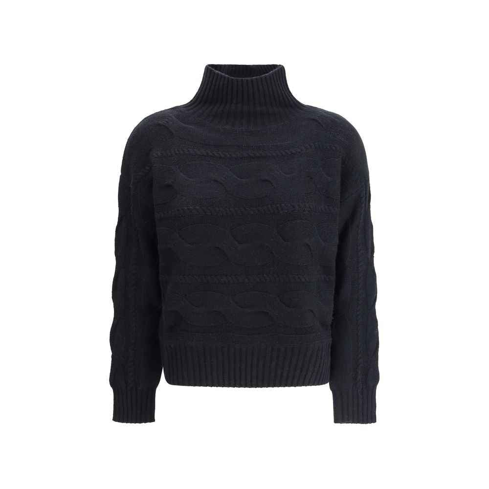 Max Mara Black Wool Sweatshirt