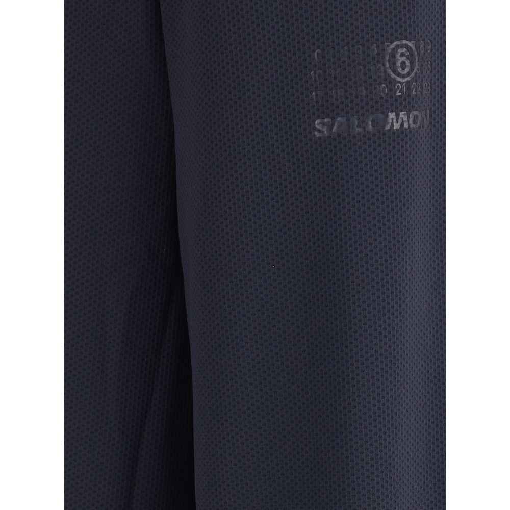 MM6 Black Polyester Athletic Pants