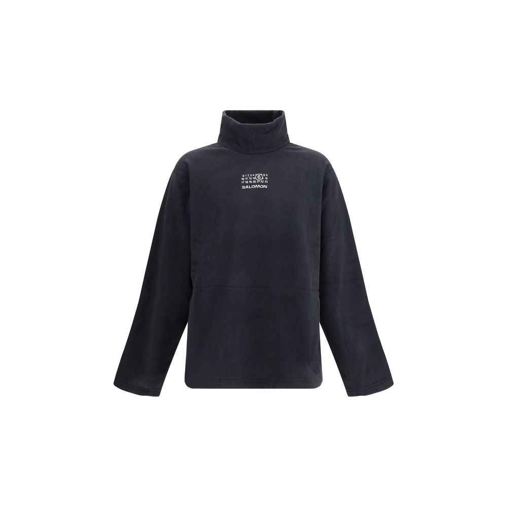 MM6 Black Polyester Sweatshirt