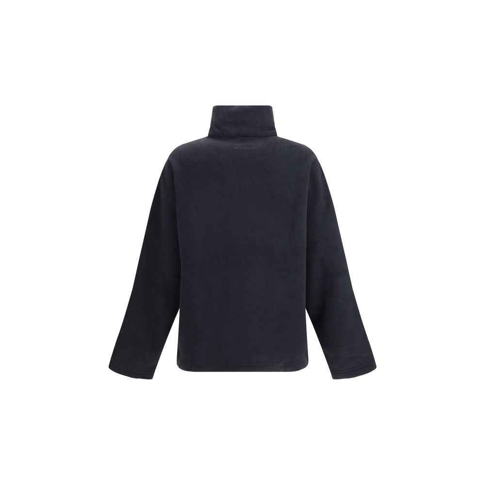 MM6 Black Polyester Sweatshirt