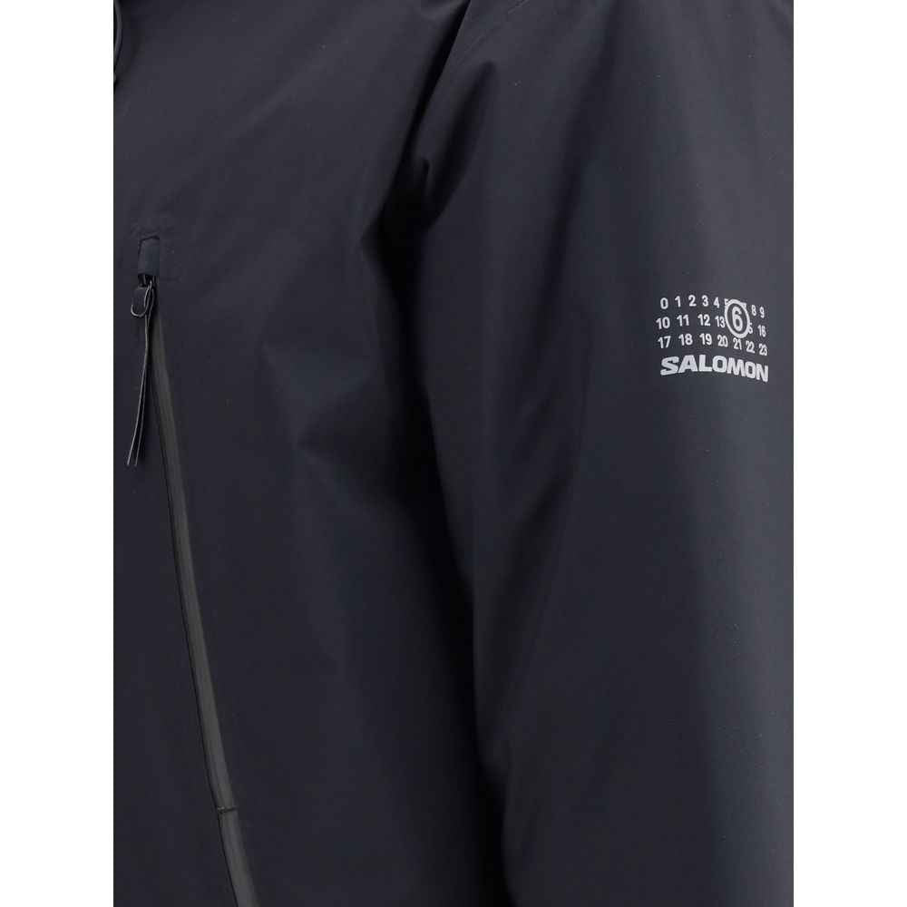 MM6 Black Polyester Parka