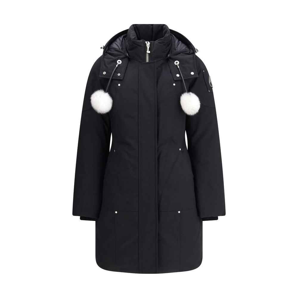 Moose Knuckles Black Cotton Parka