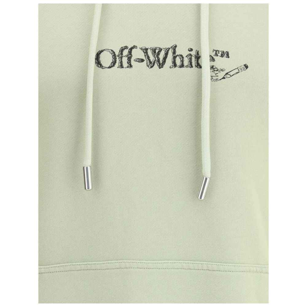 Off-White Green Cotton Sweatshirt