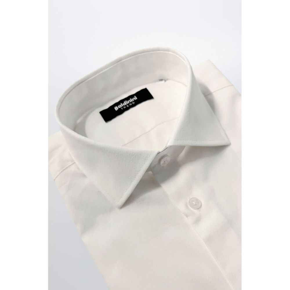 Baldinini Trend White Cotton Shirt