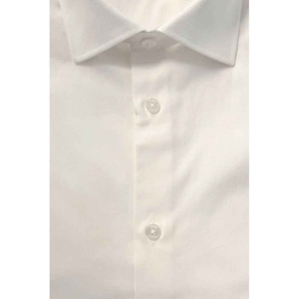 Baldinini Trend White Cotton Shirt