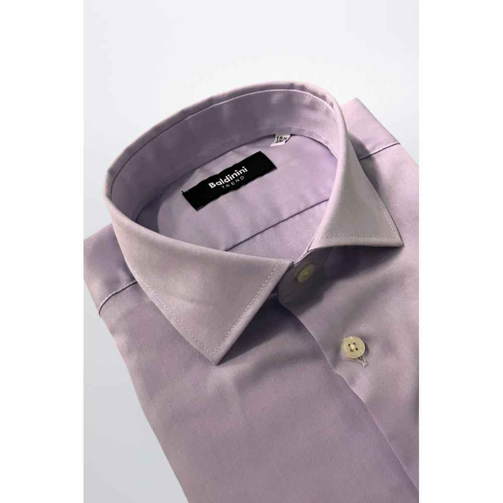 Baldinini Trend Purple Cotton Shirt