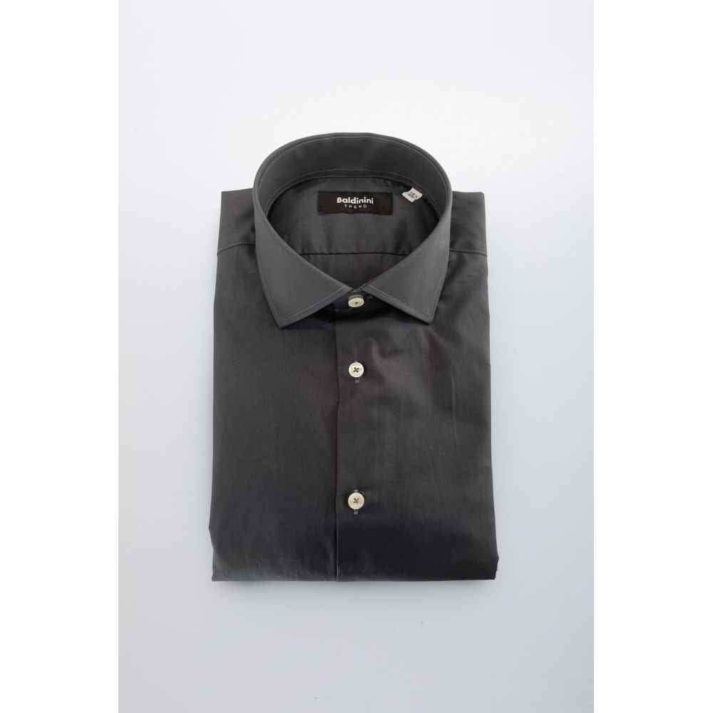 Baldinini Trend Gray Cotton Shirt