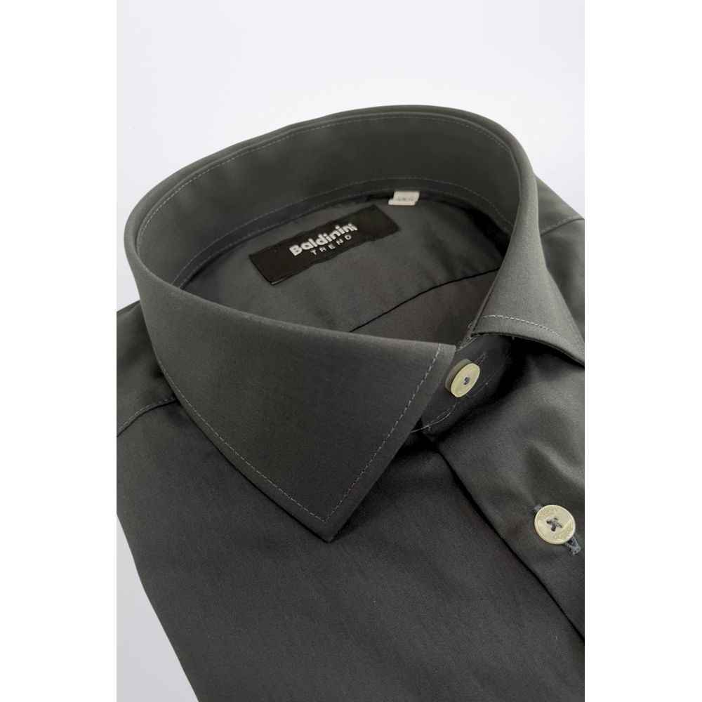 Baldinini Trend Gray Cotton Shirt