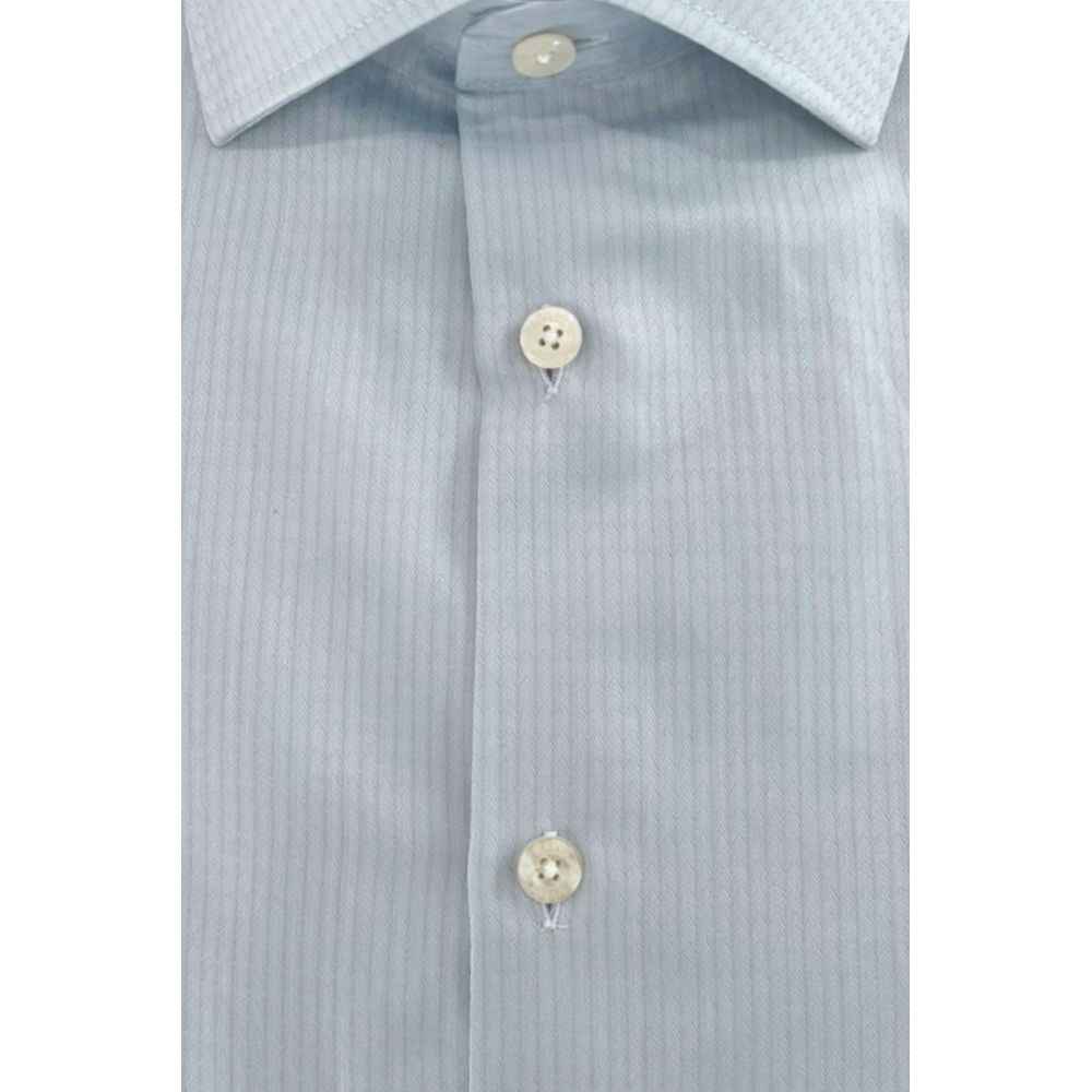 Baldinini Trend Light Blue Cotton Shirt