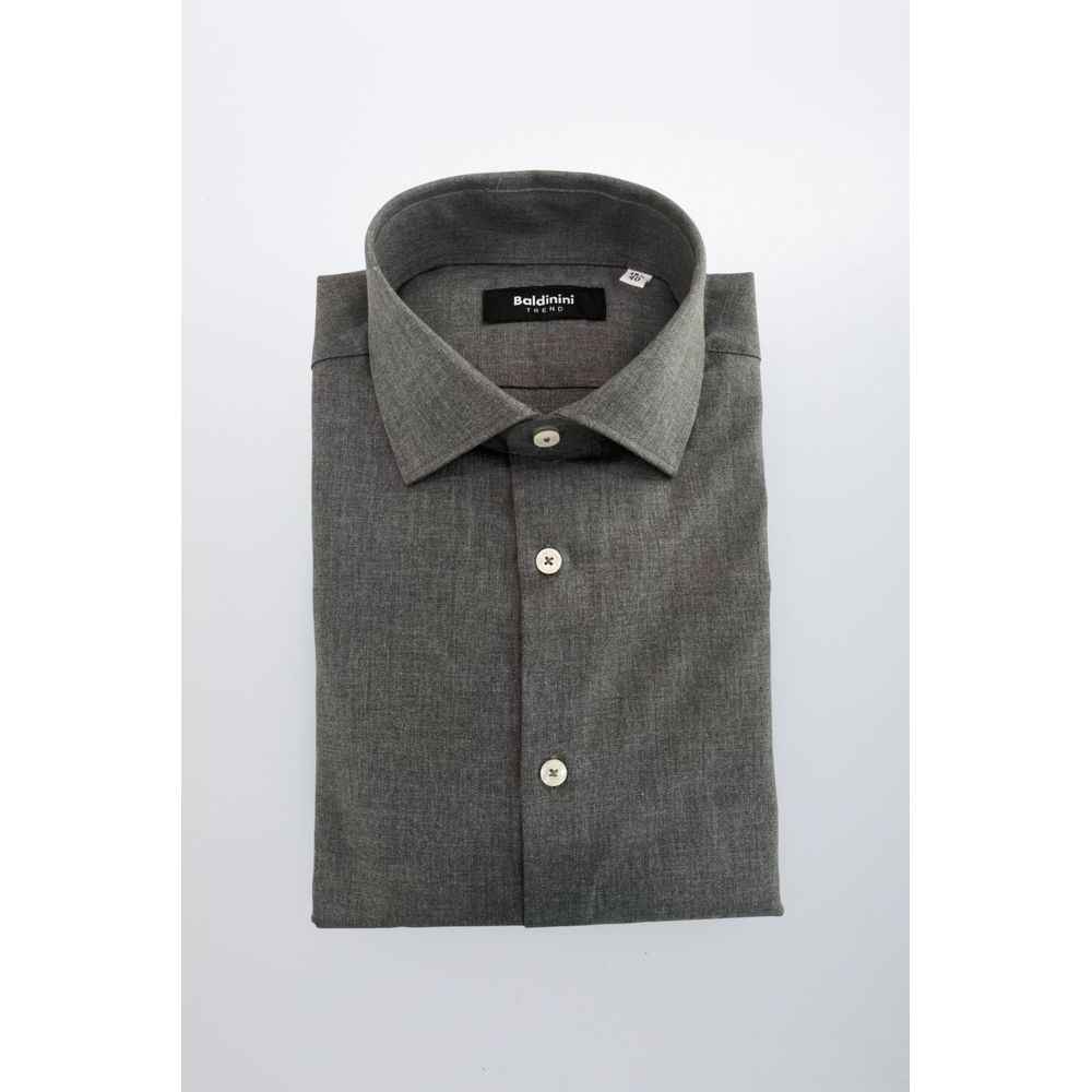 Baldinini Trend Gray Cotton Shirt