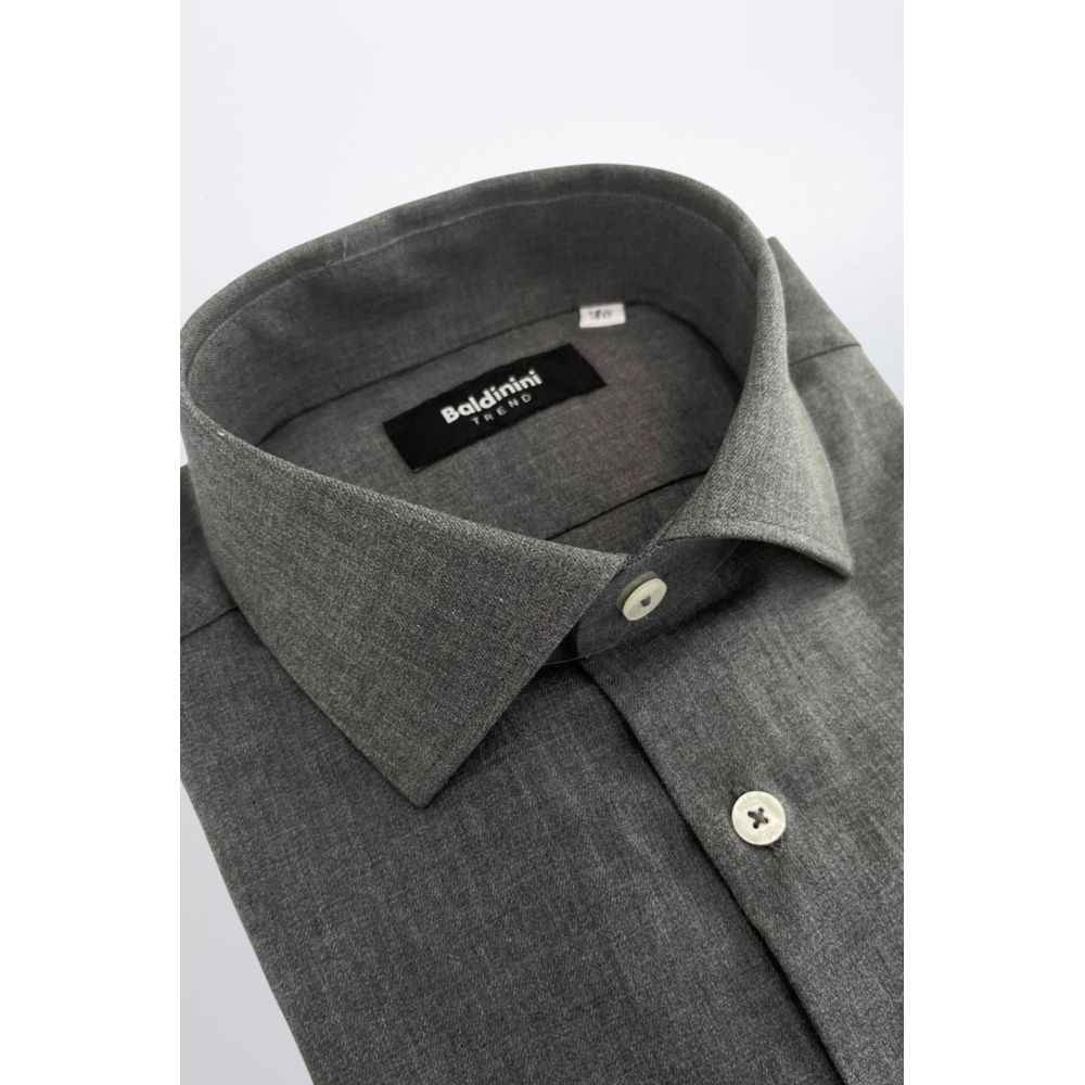 Baldinini Trend Gray Cotton Shirt