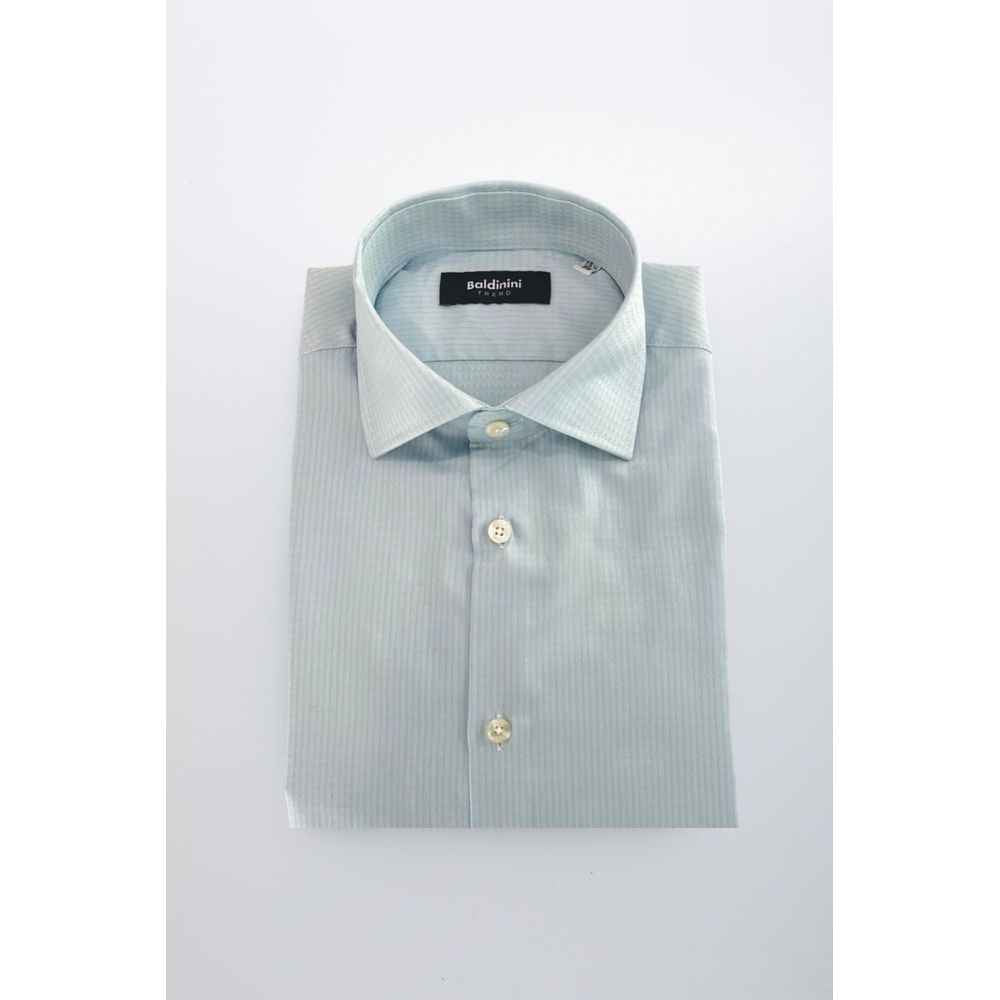 Baldinini Trend Light Blue Cotton Shirt