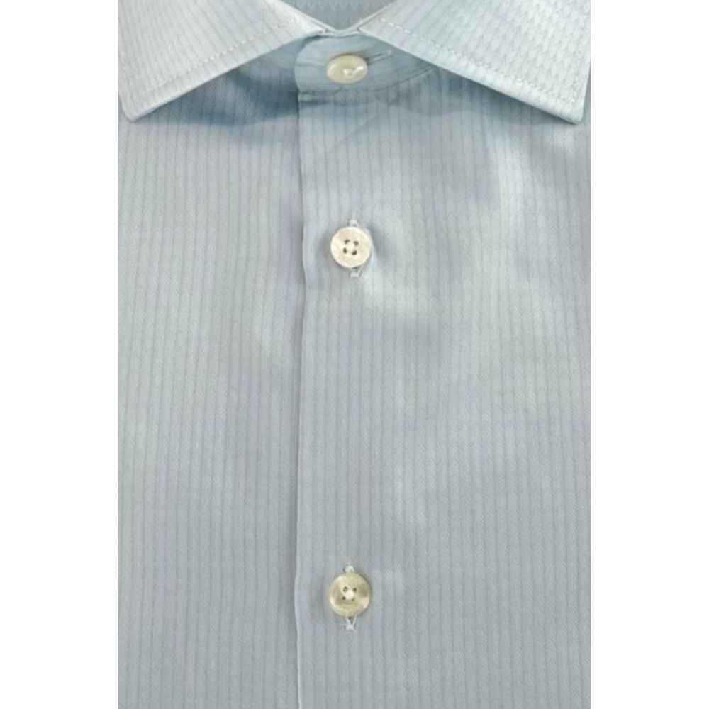 Baldinini Trend Light Blue Cotton Shirt