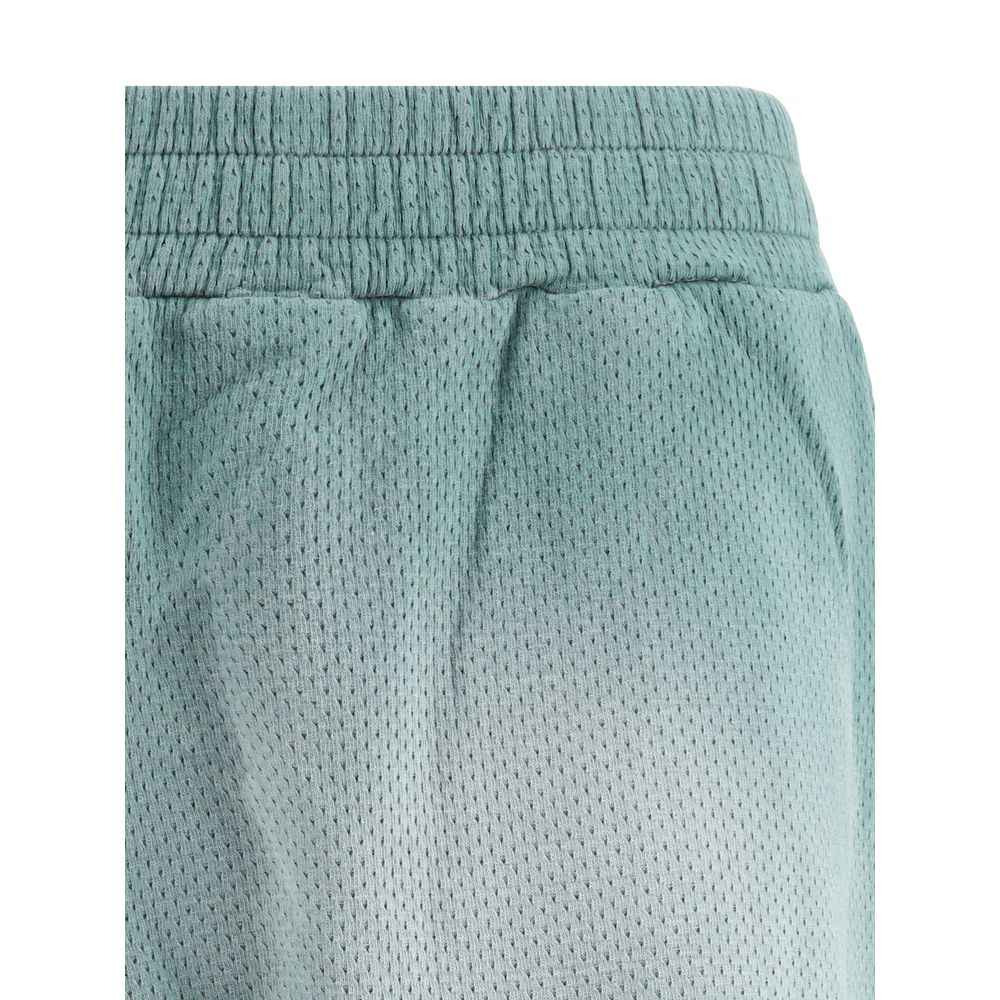 Represent Green Cotton Bermuda Shorts