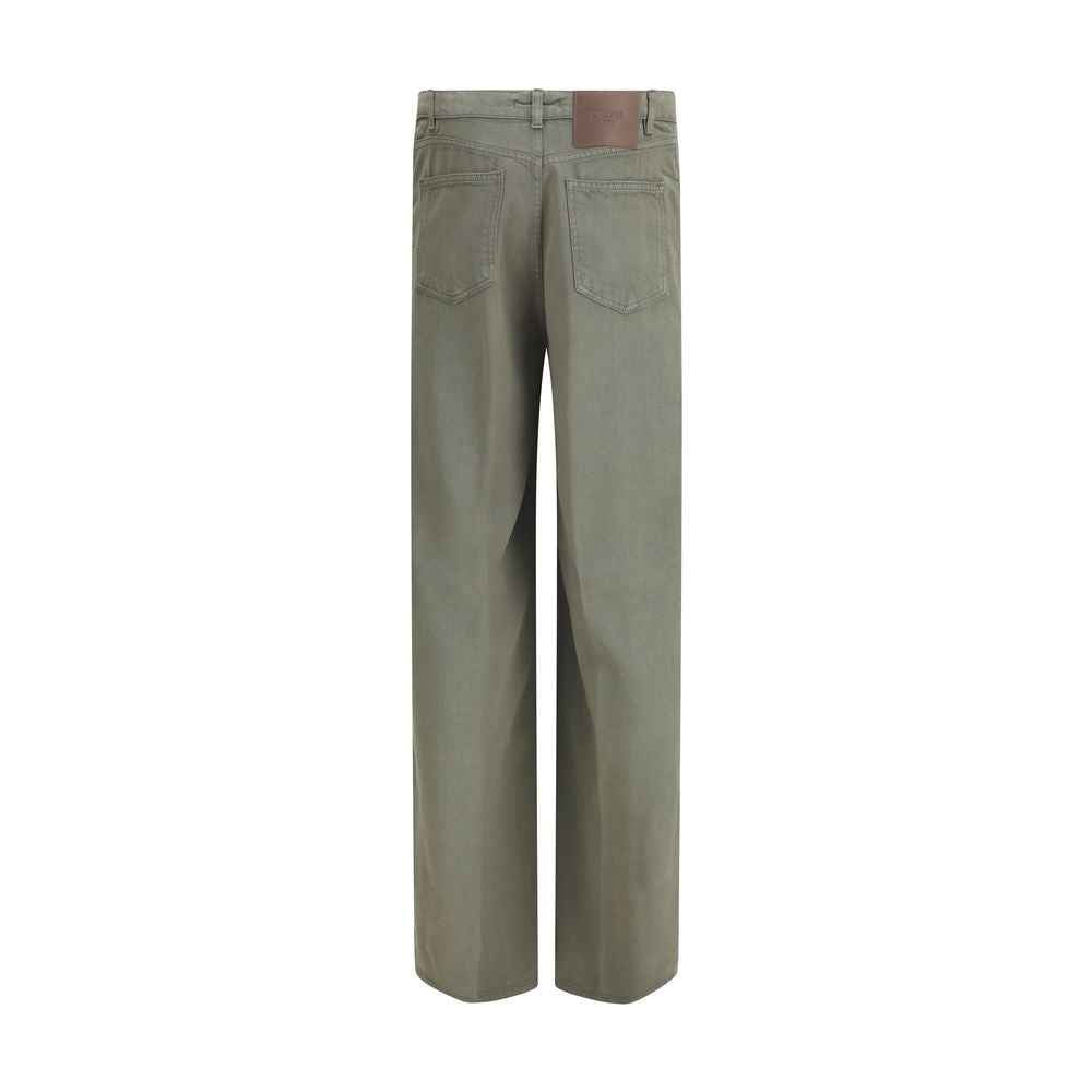 Cruna Green Tencel Relaxed Fit Jeans