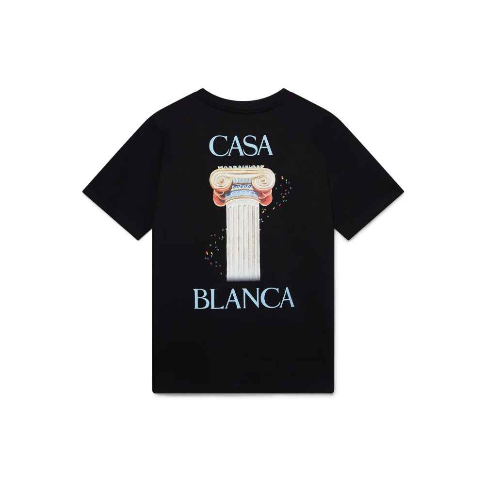 Casablanca Black Cotton T-Shirt