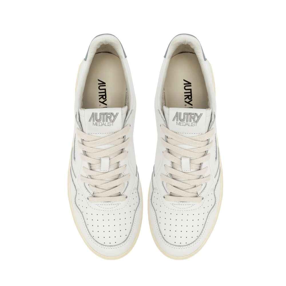 Autry White Leather Low Top Sneakers