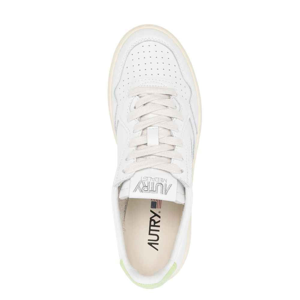 Autry White Leather Low Top Sneakers