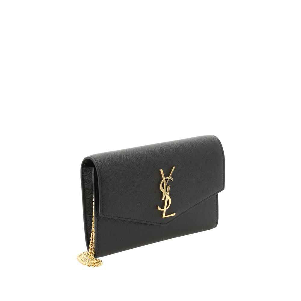 Saint Laurent Black Calf Leather Bos Taurus Shoulder Bag