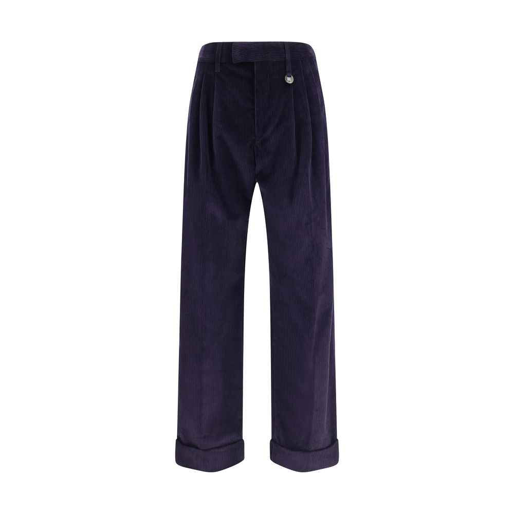 Burberry Blue Cotton Pants
