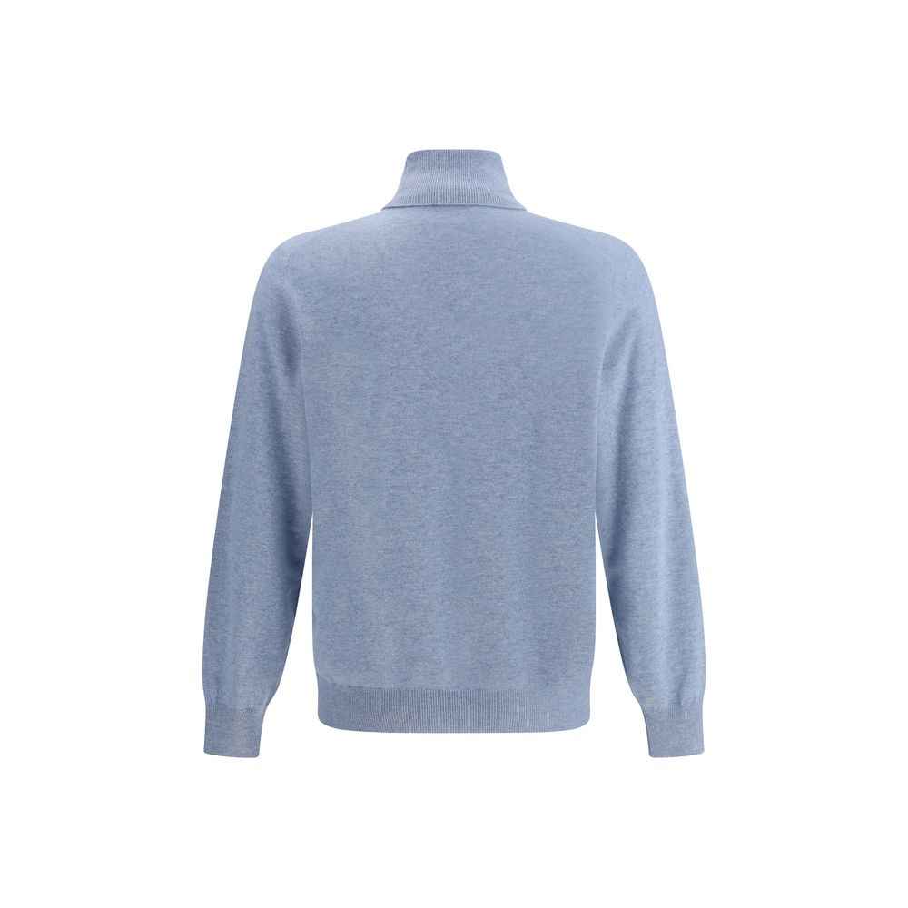 Brunello Cucinelli Light Blue Cashmere Cashmere Sweater