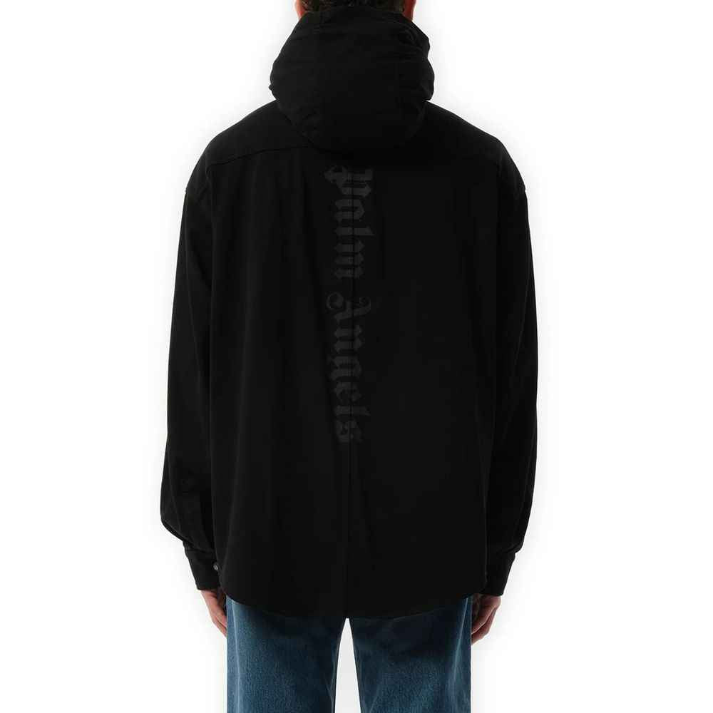 Palm Angels Black Denim Shirt