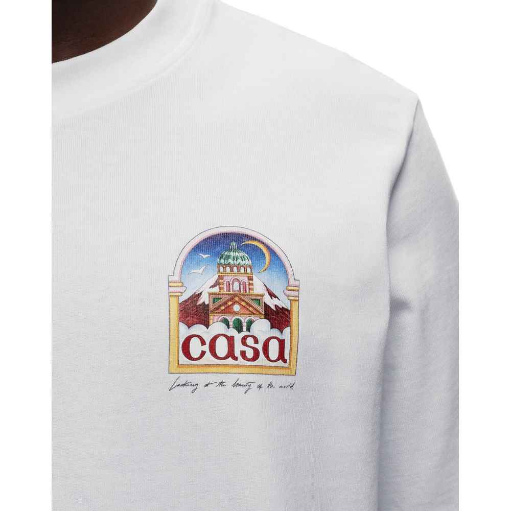 Casablanca White Cotton T-Shirt