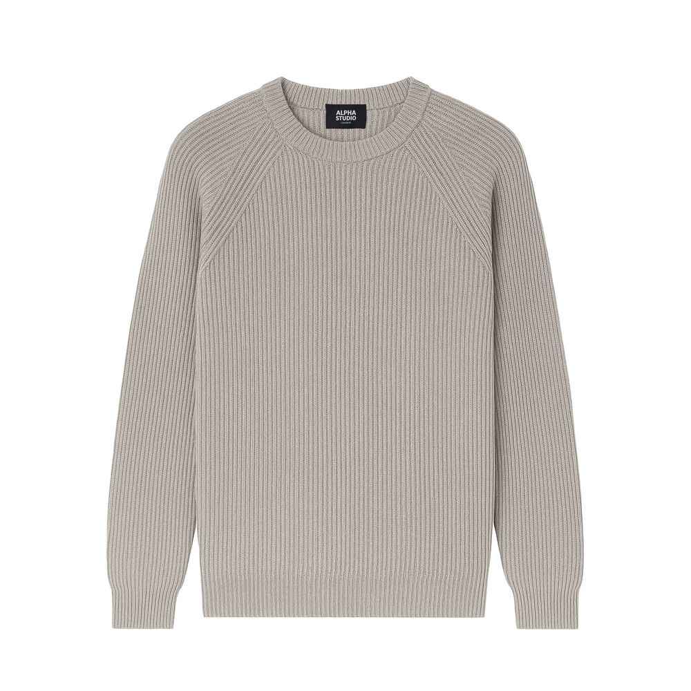 Alpha Studio Gray Cashmere Sweater