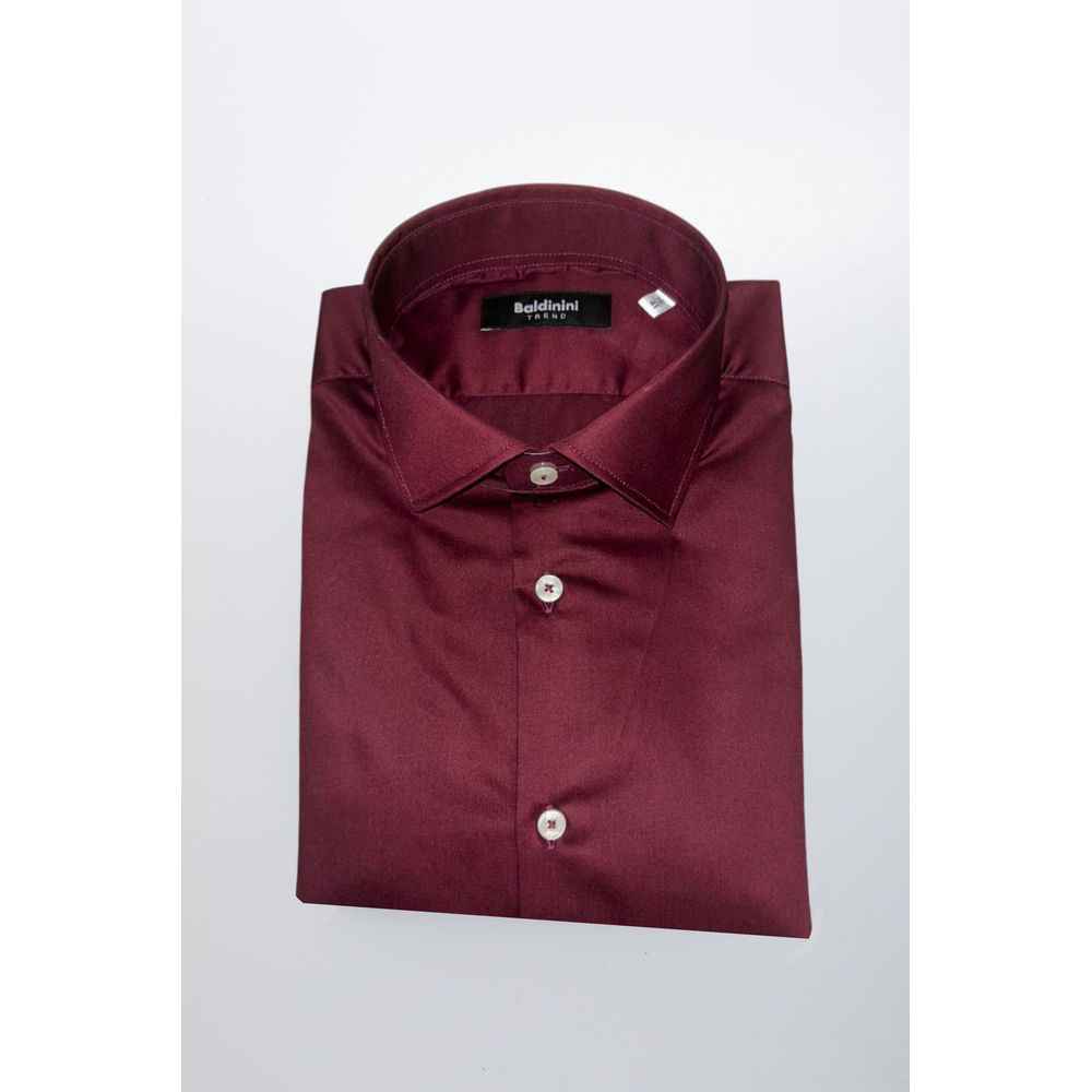 Baldinini Trend Red Cotton Shirt