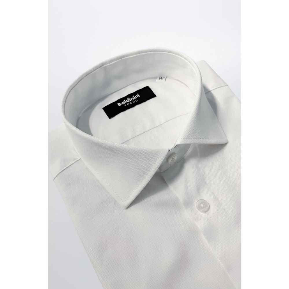 Baldinini Trend White Cotton Shirt